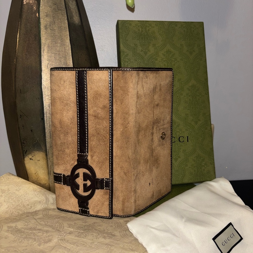 Gucci Beige and Dark Brown Wallet- Box & Dust Bag!! - Picture 2 of 7
